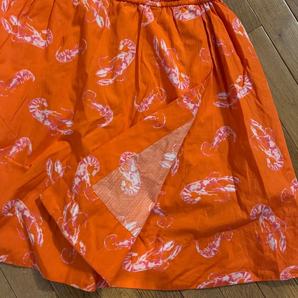Last chance Maeve Anthro Lobster Flirty Wrap Mini Dress - Picture 8 of 16